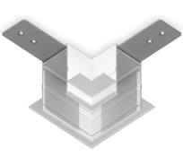 Коннектор Ambrella Light угловой для встраиваемого шинопровода Magnetic 220V GL1039