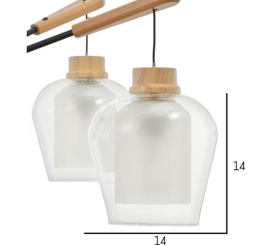 Люстра BayerLux 87211/6 E27 40Вт черный 70х70х38 см 5049754