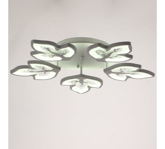 Люстра BayerLux 1093/5WT LED 120Вт 3000-6000K диммер белый 55х55 см 5310727
