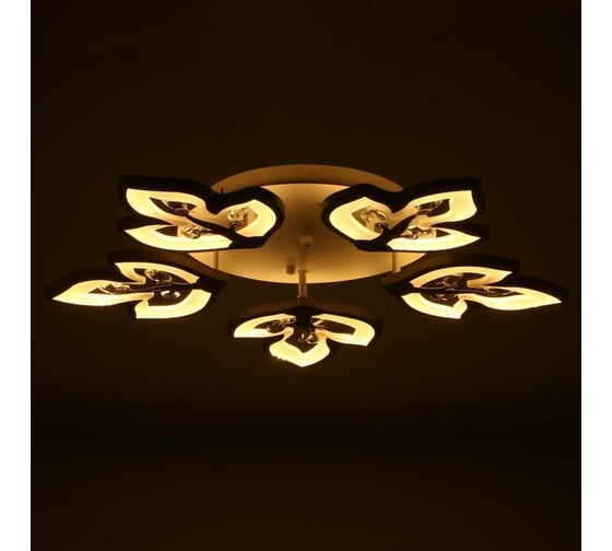 Люстра BayerLux 1093/5WT LED 120Вт 3000-6000K диммер белый 55х55 см 5310727