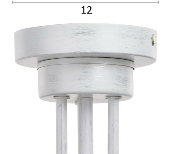 Люстра BayerLux 69630/3 E14 40Вт белый с серебряной патиной 64х64х34 см 4942268