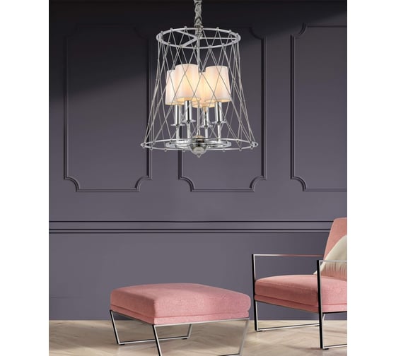 Подвесная люстра Lumina Deco Berton LDP 8013-4 CHR