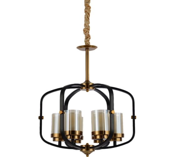 Подвесная люстра Lumina Deco Bonton LDP 1221-6 BK+MD 1