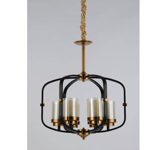 Подвесная люстра Lumina Deco Bonton LDP 1221-6 BK+MD