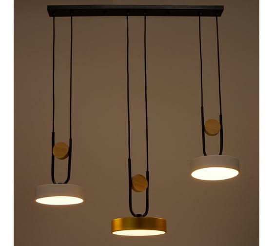 Светильник BayerLux 35446/3 LED 72Вт 3000-6000К белый-золото 70х18х26 см 4941247