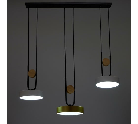 Светильник BayerLux 35446/3 LED 72Вт 3000-6000К белый-золото 70х18х26 см 4941247