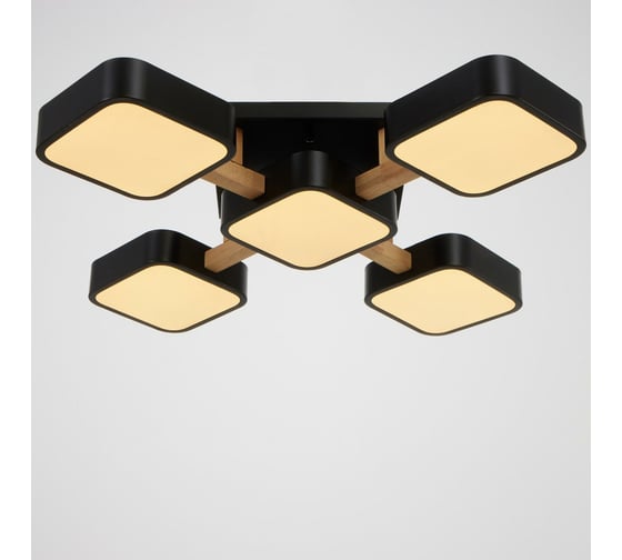 Светильник BayerLux 35449/5 LED 120Вт 3000-6000К черный 62х62х11,5 см 4941250