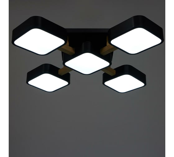 Светильник BayerLux 35449/5 LED 120Вт 3000-6000К черный 62х62х11,5 см 4941250