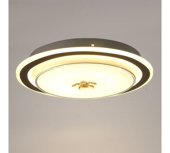 Светильник BayerLux 670013N LED 80Вт 3 режима 3000-6000К диммер белый-черный 50х50х9 см 4625976