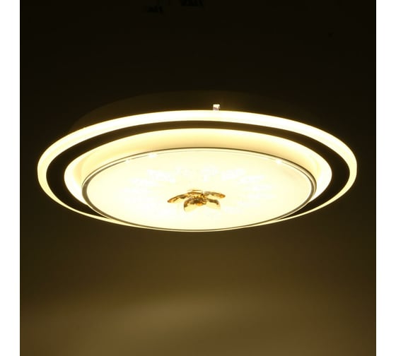 Светильник BayerLux 670013N LED 80Вт 3 режима 3000-6000К диммер белый-черный 50х50х9 см 4625976