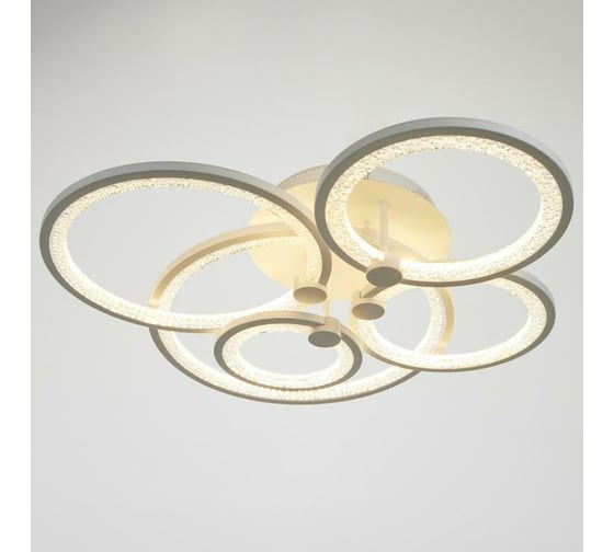 Люстра BayerLux с ПДУ 71104/5WT LED 174Вт 3000-6000К диммер белый 67х67х13 см 5108289