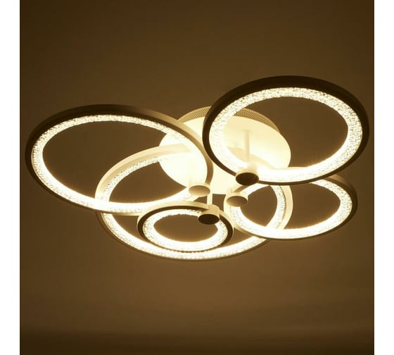 Люстра BayerLux с ПДУ 71104/5WT LED 174Вт 3000-6000К диммер белый 67х67х13 см 5108289