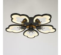 Люстра BayerLux с ПДУ 10032/5BK LED 140Вт 3000-6000К диммер черный 62х62 см 5177774