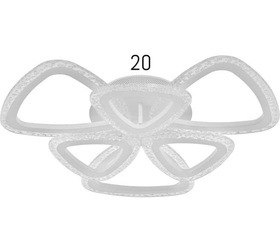 Люстра BayerLux с ПДУ 10023/6WT LED 126Вт 3000-6000К диммер белый 5177748