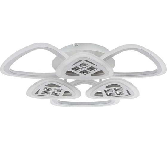 Люстра BayerLux с ПДУ 1160/6WT LED 126Вт 3000-6000К диммер белый 64х64х10 см 5250770