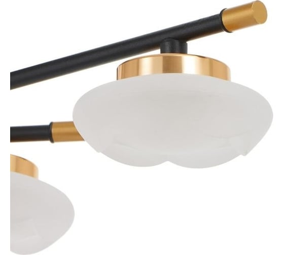 Люстра BayerLux 63413/6 LED 30Вт 4000К черный-золото 70х70х22 см 5043866