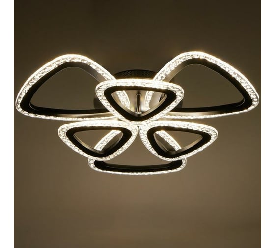 Люстра BayerLux с ПДУ 10023/6BK LED 126Вт 3000-6000К диммер черный 5177749