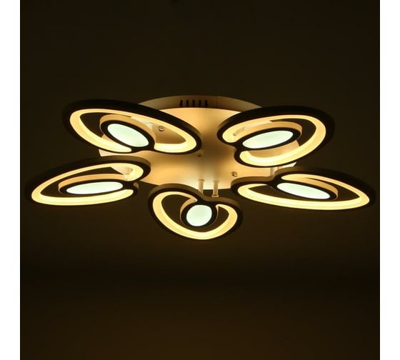 Люстра BayerLux 1094/5WT LED 80Вт 3000-6000K диммер белый 55х55 см 5310729
