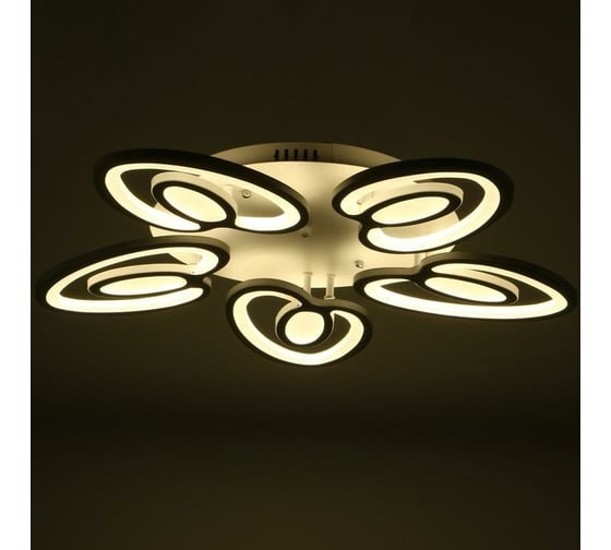 Люстра BayerLux 1094/5WT LED 80Вт 3000-6000K диммер белый 55х55 см 5310729