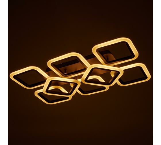 Люстра BayerLux с ПДУ 71174/8 LED 144Вт диммер 3000-6000К кофе 164,5х40,5х12 см 4934958