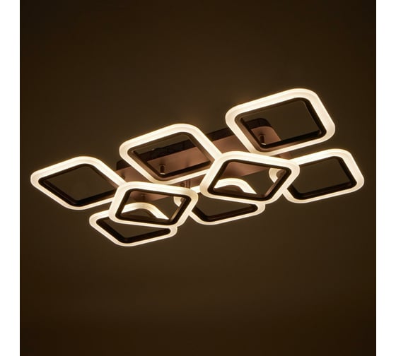 Люстра BayerLux с ПДУ 71174/8 LED 144Вт диммер 3000-6000К кофе 164,5х40,5х12 см 4934958
