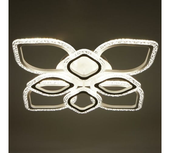 Люстра BayerLux с ПДУ 10021/8WT LED 152Вт 3000-6000К диммер белый 66х66 см 5177734
