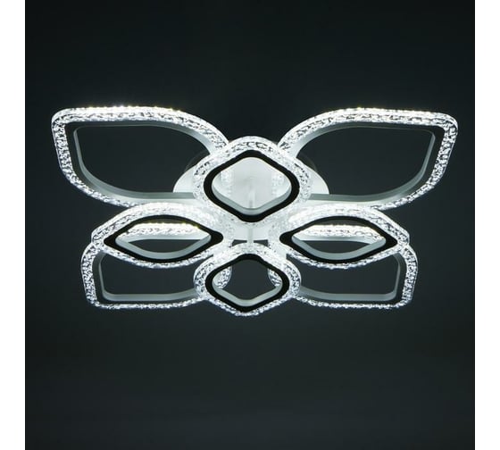 Люстра BayerLux с ПДУ 10021/8WT LED 152Вт 3000-6000К диммер белый 66х66 см 5177734