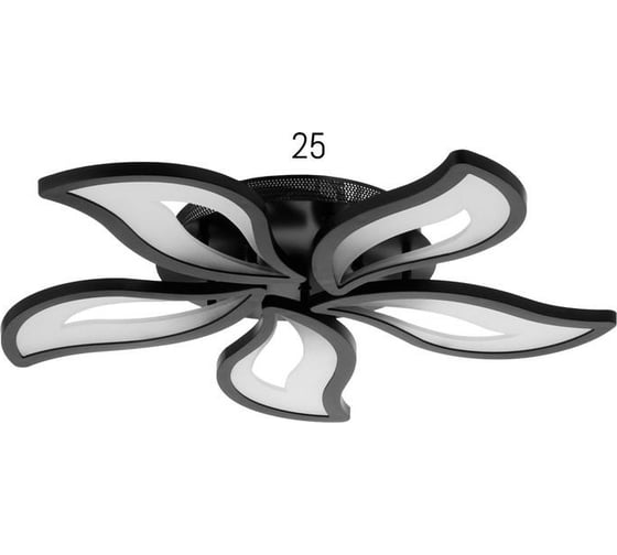 Люстра BayerLux с ПДУ 10029/5BK LED 140Вт 3000-6000К диммер черный 75х75 см 5177767