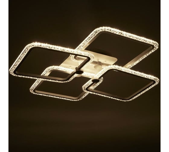 Люстра BayerLux с ПДУ 71105/4WT LED 160Вт 3000-6000К диммер белый 5108293