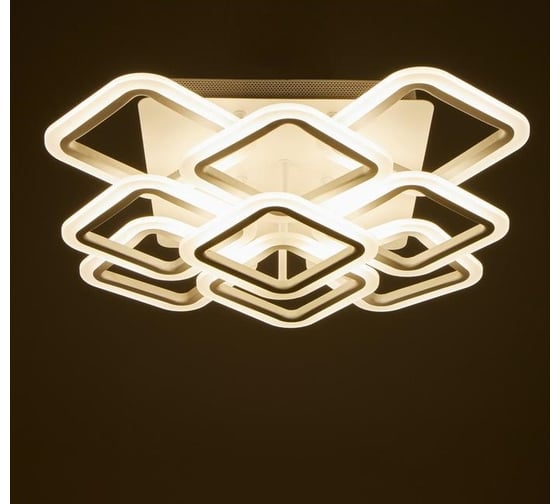 Люстра BayerLux с ПДУ 71176/9 LED 162Вт диммер 3000-6000К белый 58х58х15,5 см 4934960