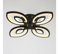 Люстра BayerLux с ПДУ 10036/4BK LED 128Вт 3000-6000К диммер черный 55х55 см 5177780