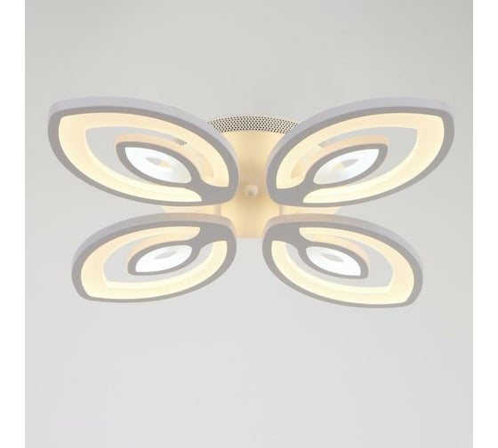 Люстра BayerLux с ПДУ 10036/4WT LED 128Вт 3000-6000К диммер белый 55х55 см 5177779 1