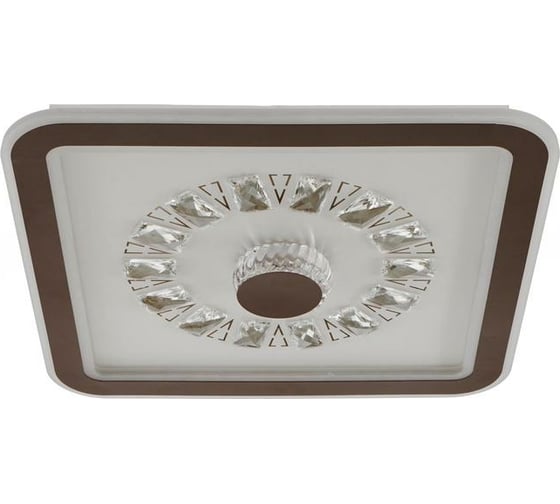 Люстра BayerLux с ПДУ 60411/1 LED 104Вт диммер 3000-6000К кофе 48х48х8 см 4942300