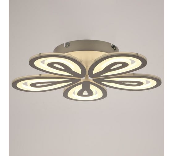 Люстра BayerLux с ПДУ 10034/4 LED 130Вт 3000-6000К диммер белый 50х50 см 5169317