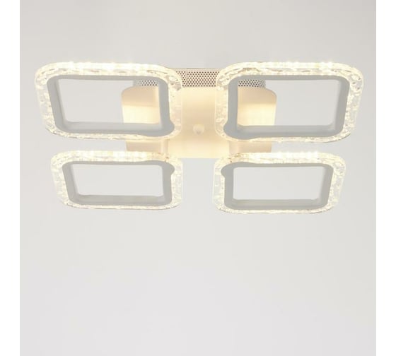Люстра BayerLux с ПДУ 10018/4WT LED 72Вт 3000-6000К диммер белый 38х38 см 5177722 1