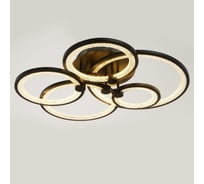 Люстра BayerLux с ПДУ 71104/5BK LED 174Вт 3000-6000К диммер черный 5108269