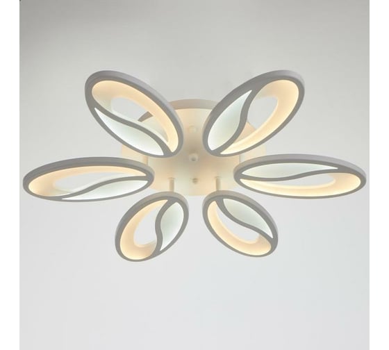 Люстра BayerLux с ПДУ 59114/6WT LED 60+60Вт 3 режима диммер белый 5109316