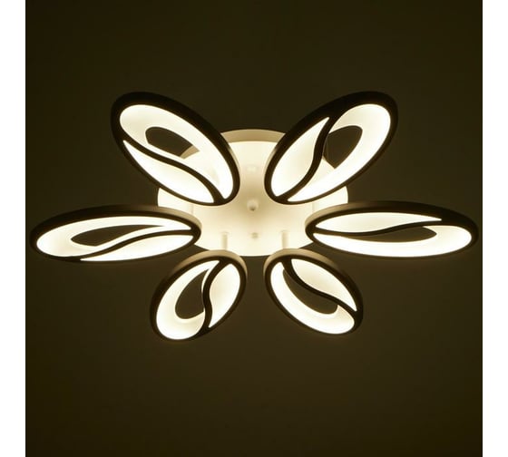 Люстра BayerLux с ПДУ 59114/6WT LED 60+60Вт 3 режима диммер белый 5109316