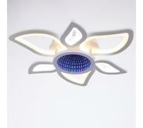 Люстра BayerLux с ПДУ 10014/7 LED 120Вт 3000-6000К диммер с подсветкой белый 52х52х13 см 5169342