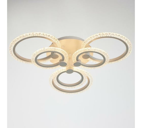 Люстра BayerLux с ПДУ 59120/6WT LED 120Вт 3000-6000К диммер белый 65х65х10 см 5109296