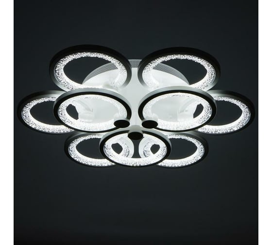 Люстра BayerLux с ПДУ 71103/9WT LED 198Вт 3000-6000К диммер белый 59х59х10 см 5108285