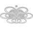 Люстра BayerLux с ПДУ 71103/9WT LED 198Вт 3000-6000К диммер белый 59х59х10 см 5108285 2