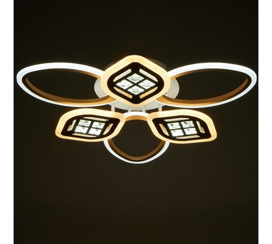 Люстра BayerLux с ПДУ 1162/6WT LED 120Вт 3000-6000К диммер белый 65х45х8 см 5250775