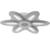 Люстра BayerLux с ПДУ 69670/6+1WT LED 124Вт диммер 3000-6000K белый 52х52 см 5130692