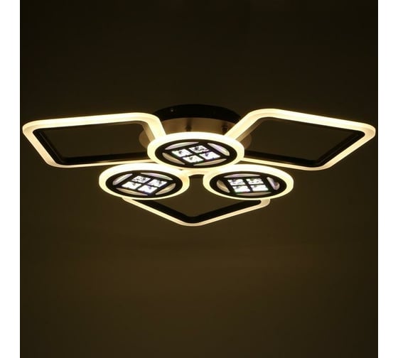 Люстра BayerLux с ПДУ 1157/6CF LED 144Вт 3000-6000К диммер кофе 73х73х10 см 5250764