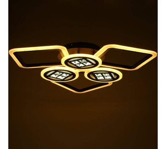 Люстра BayerLux с ПДУ 1157/6CF LED 144Вт 3000-6000К диммер кофе 73х73х10 см 5250764