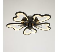 Люстра BayerLux с ПДУ 10031/5BK LED 120Вт 3000-6000К диммер черный 62х62 см 5177772