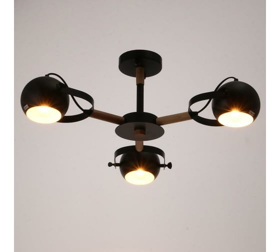 Люстра BayerLux 1052/3BK E27 60Вт черный 70х70х50 см 5202320
