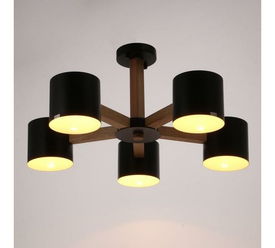 Люстра BayerLux 1045/5BK E27 60Вт черный 66х66х47 см 5202306