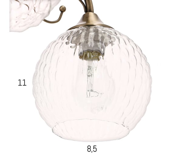 Люстра BayerLux 73164/5 E27 40Вт бронза 56х56х28 см 4901229